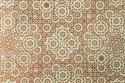 Lokta Gift Wrap - Mosaic Copper/Cream | Flywheel | Stationery | Tasmania