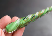 Glass Dip Pen - Green Spiral