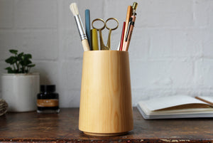 Handcrafted Tasmanian Timber Pencil Pot - Huon Pine