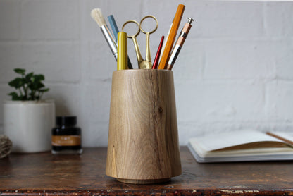 Handcrafted Tasmanian Timber Pencil Pot - Sassafras | Flywheel | Stationery | Tasmania