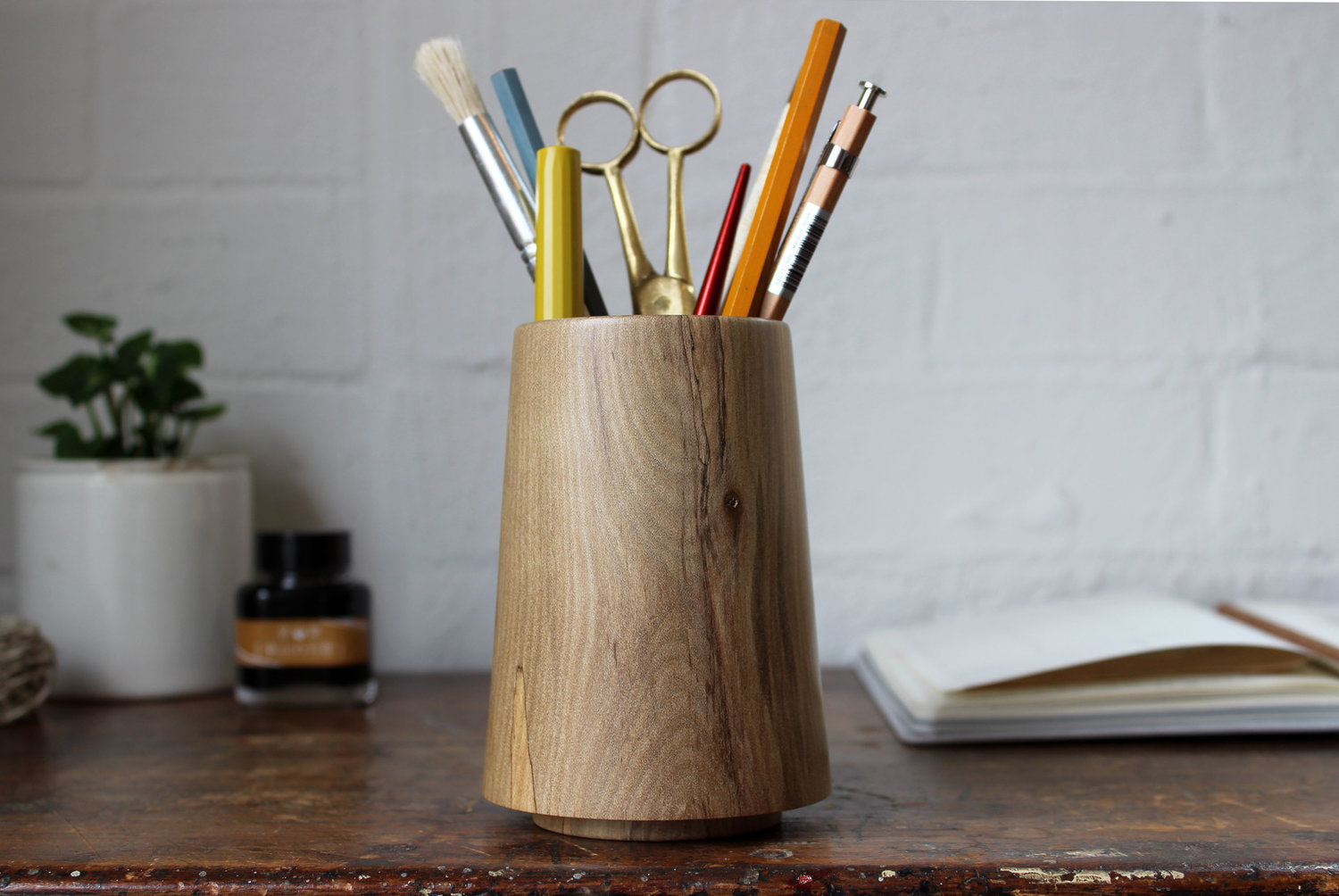 Handcrafted Tasmanian Timber Pencil Pot - Sassafras