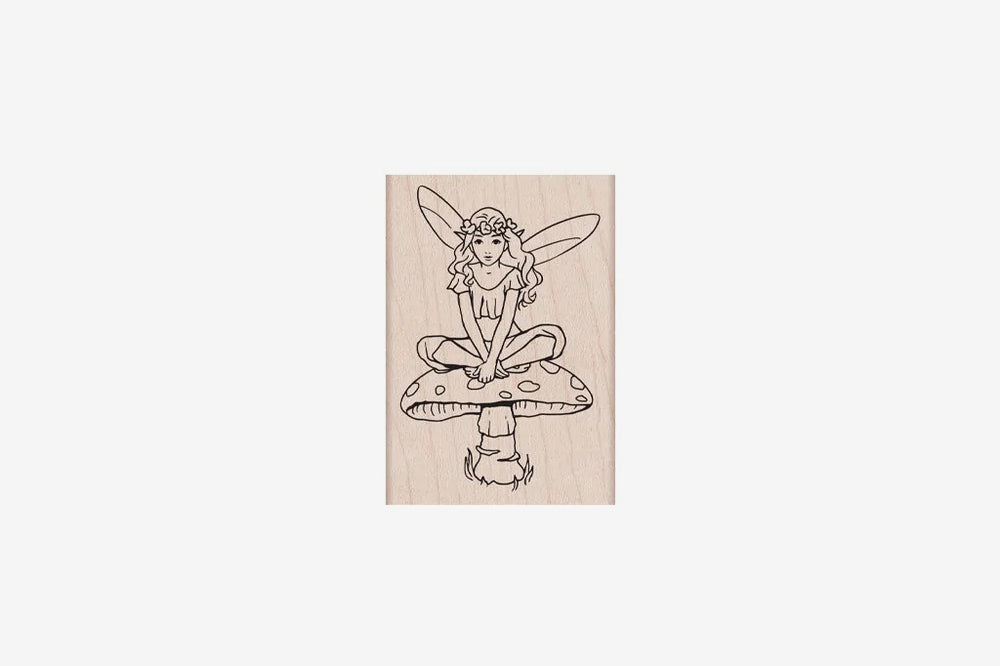Hero Arts Stamp - Fairy on Mushroom