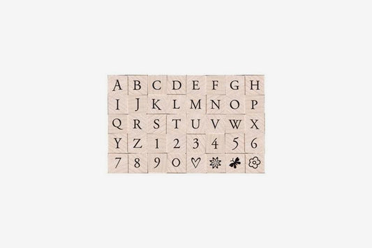 Hero Arts Alphabet Stamp Set - Printer's Type Uppercase | Flywheel | Stationery | Tasmania