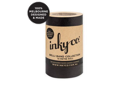 Inky Co Belli Band - Black Kraft | Flywheel | Stationery | Tasmania