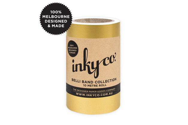 Inky Co Belli Band - Gold Pearl | Flywheel | Stationery | Tasmania