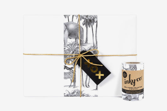 Inky Co Belli Band - Safari Black & White | Flywheel | Stationery | Tasmania