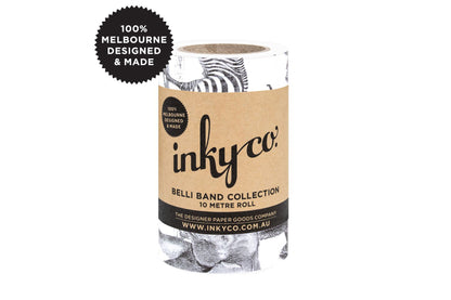 Inky Co Belli Band - Safari Black & White | Flywheel | Stationery | Tasmania