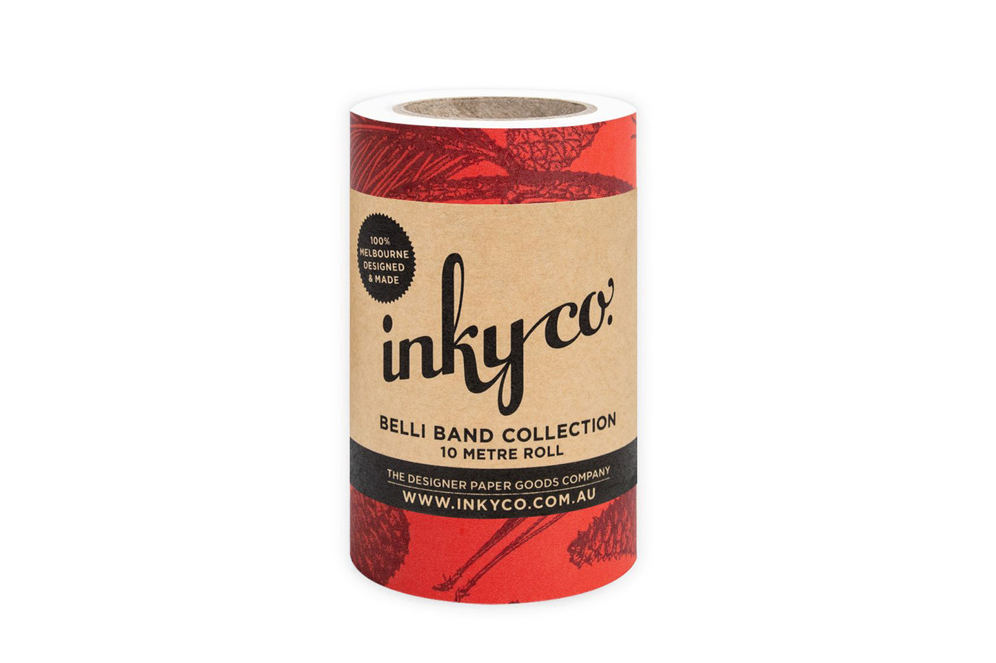 Inky Co Belli Band - Mighty Pine Red | Flywheel | Stationery | Tasmania