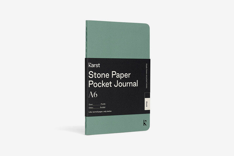 Karst Stone Paper Pocket Journal - Eucalypt | Flywheel | Stationery | Tasmania
