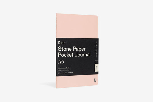 Karst Stone Paper Pocket Journal - Peony | Flywheel | Stationery | Tasmania
