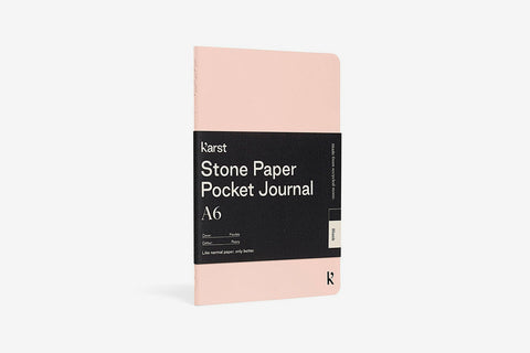 Karst Stone Paper Pocket Journal - Peony