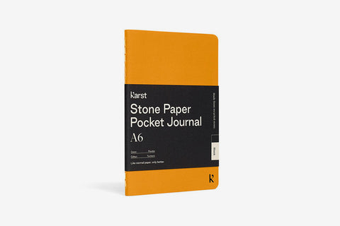 Karst Stone Paper Pocket Journal - Turmeric