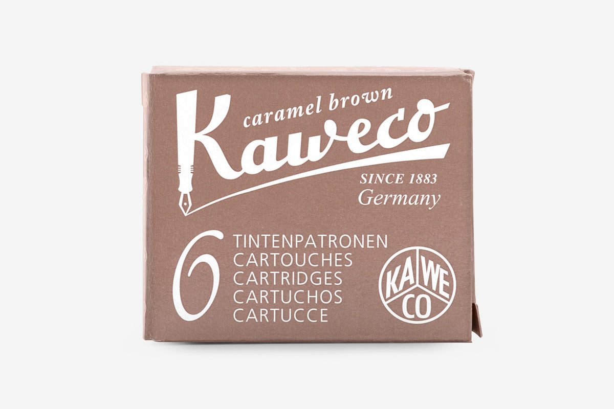 Kaweco Ink Cartridges - Caramel Brown | Flywheel | Stationery | Tasmania
