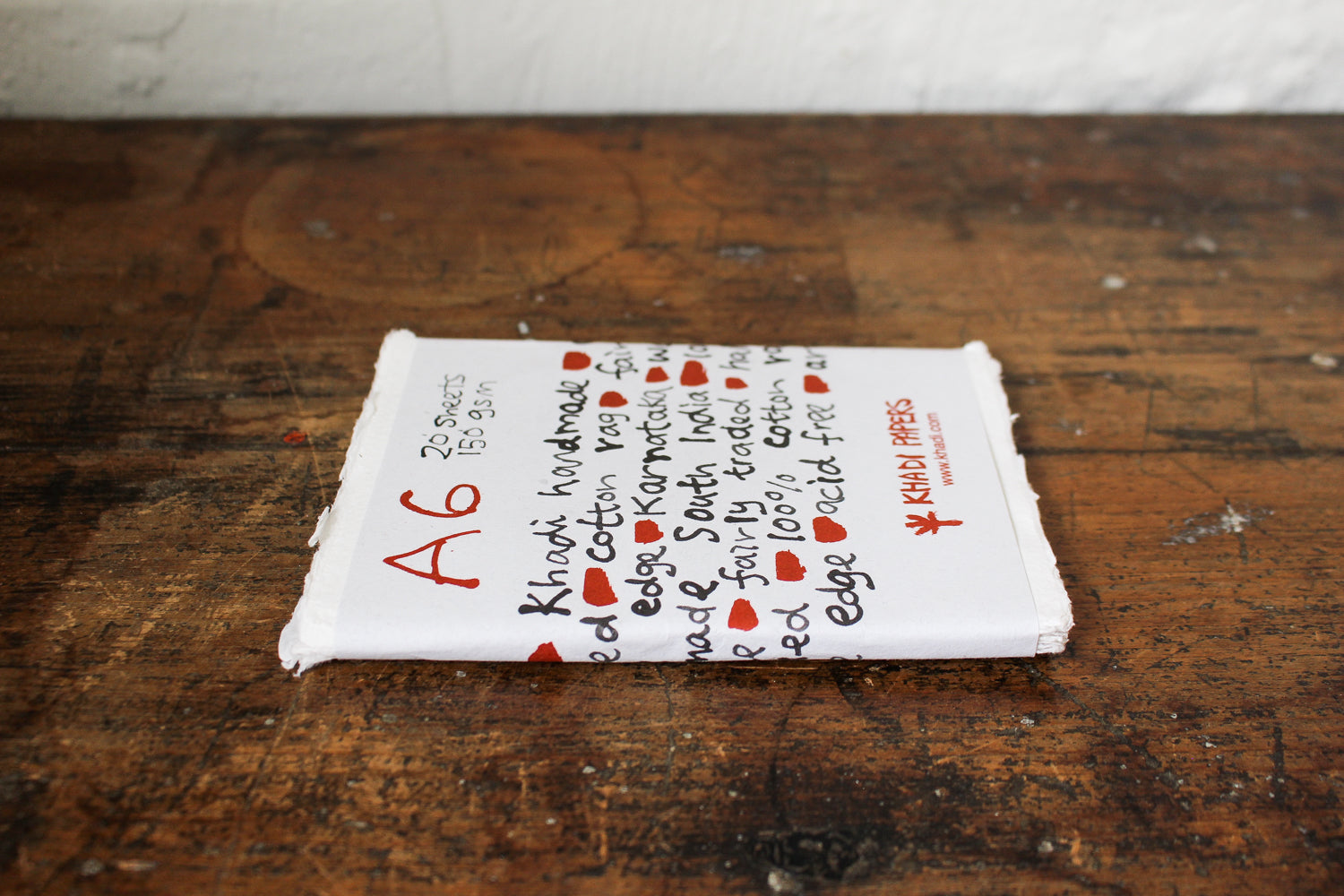 Black Rag Paper Khadi Handmade Paper 150gsm - A6 – Flywheel