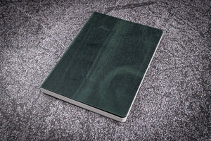 Galen Leather A6 Leather Notebook - Crazy Horse Forest Green