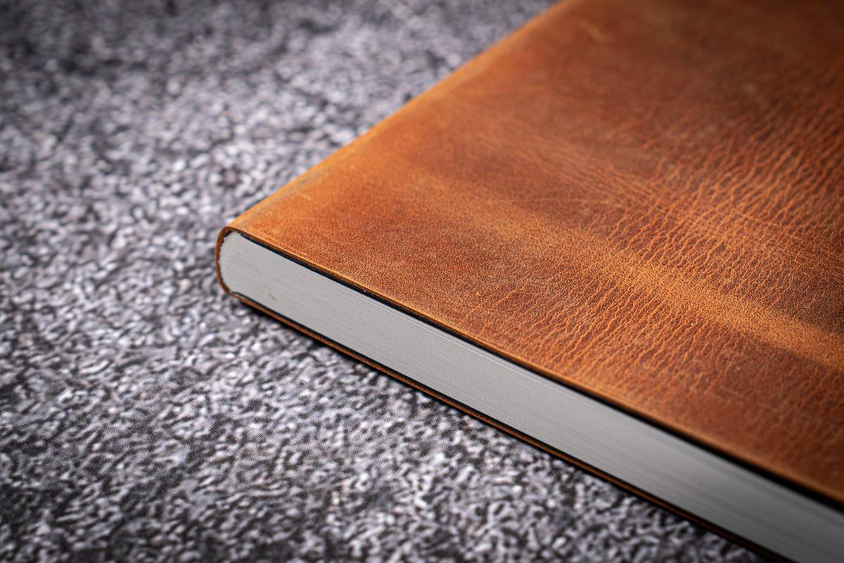 Galen Leather A5 Leather Notebook - Crazy Horse Brown | Flywheel | Stationery | Tasmania