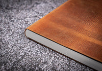 Galen Leather A6 Leather Notebook - Crazy Horse Brown