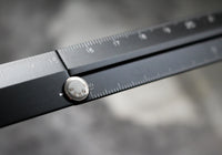 Midori Aluminium Ruler - Extending - Black