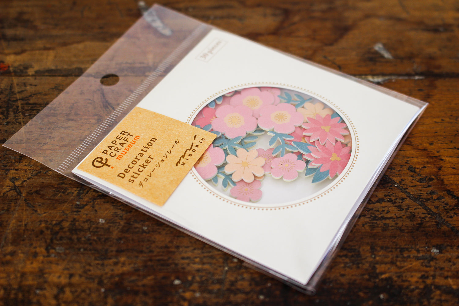Midori Decoration Stickers - Pink Flower | Flywheel | Stationery | Tasmania