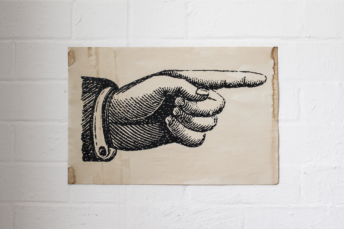 Monahan Poster - Pointing Finger – Flywheel