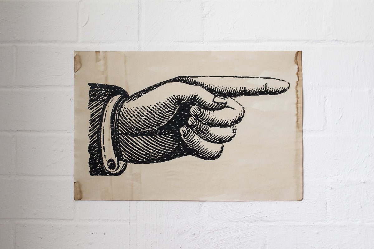 Monahan Poster - Pointing Finger