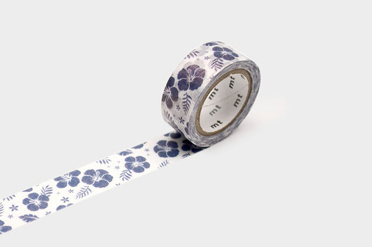 MT Masking Tape - Hibiscus Navy Blue | Flywheel | Stationery | Tasmania