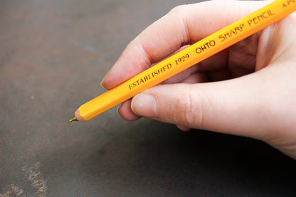 Matita Meccanica OHTO Sharp Pencil - 2.0mm, Con Gomma, Corpo Giallo - Foto 6