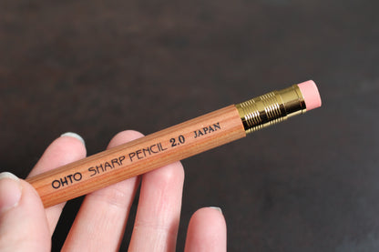 OHTO Sharp Pencil 2.0mm - Natural | Flywheel | Stationery | Tasmania