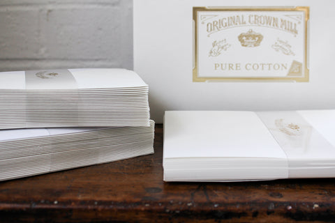 Crown Mill Medium Writing Set - Pure Cotton