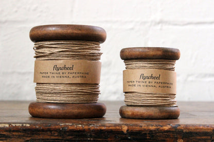 Paperphine Paper Twine on Wooden Spool - Natural | Flywheel | Stationery | Tasmania