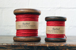 Paperphine Paper Twine on Wooden Spool - Red
