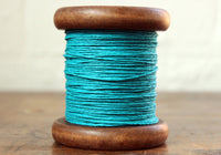 Paperphine Paper Twine on Wooden Spool - Turquoise