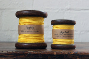 Paperphine Paper Twine on Wooden Spool - Yellow