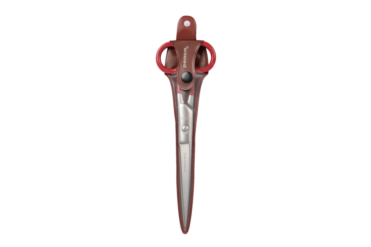 Penco Large Stainless Steel Scissors - Red | Flywheel | Stationery | Tasmania