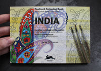 Pepin Press Postcard Colouring Book - India