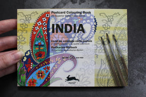 Pepin Press Postcard Colouring Book - India