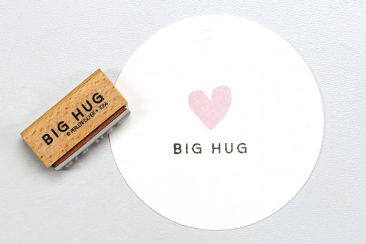 Perlenfischer Rubber Stamp - Big Hug | Flywheel | Stationery | Tasmania
