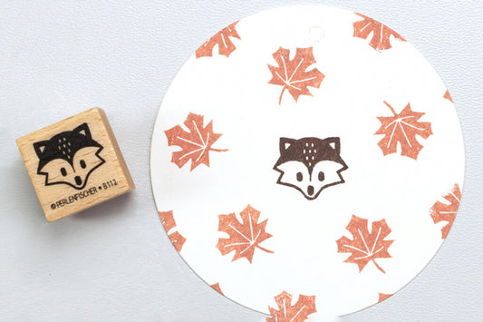 Perlenfischer Rubber Stamp - Fox Head | Flywheel | Stationery | Tasmania