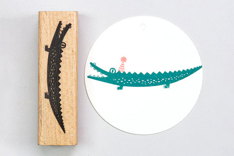 Perlenfischer Rubber Stamp - Crocodile