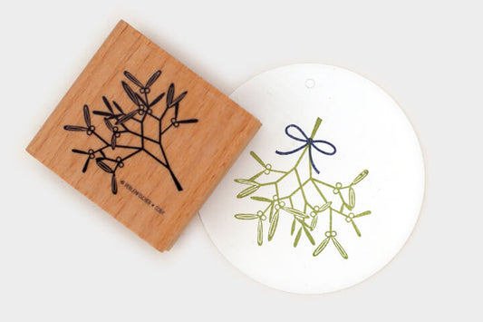 Perlenfischer Rubber Stamp - Mistletoe | Flywheel | Stationery | Tasmania