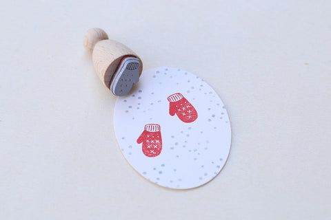 Perlenfischer Rubber Stamp - Mitten