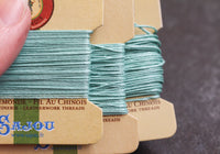 Sajou Waxed Cable Linen on Card 10m - Green