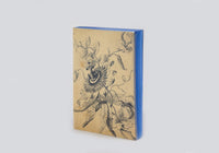 Slow Design Canvas Notebook - Blue Passionflower