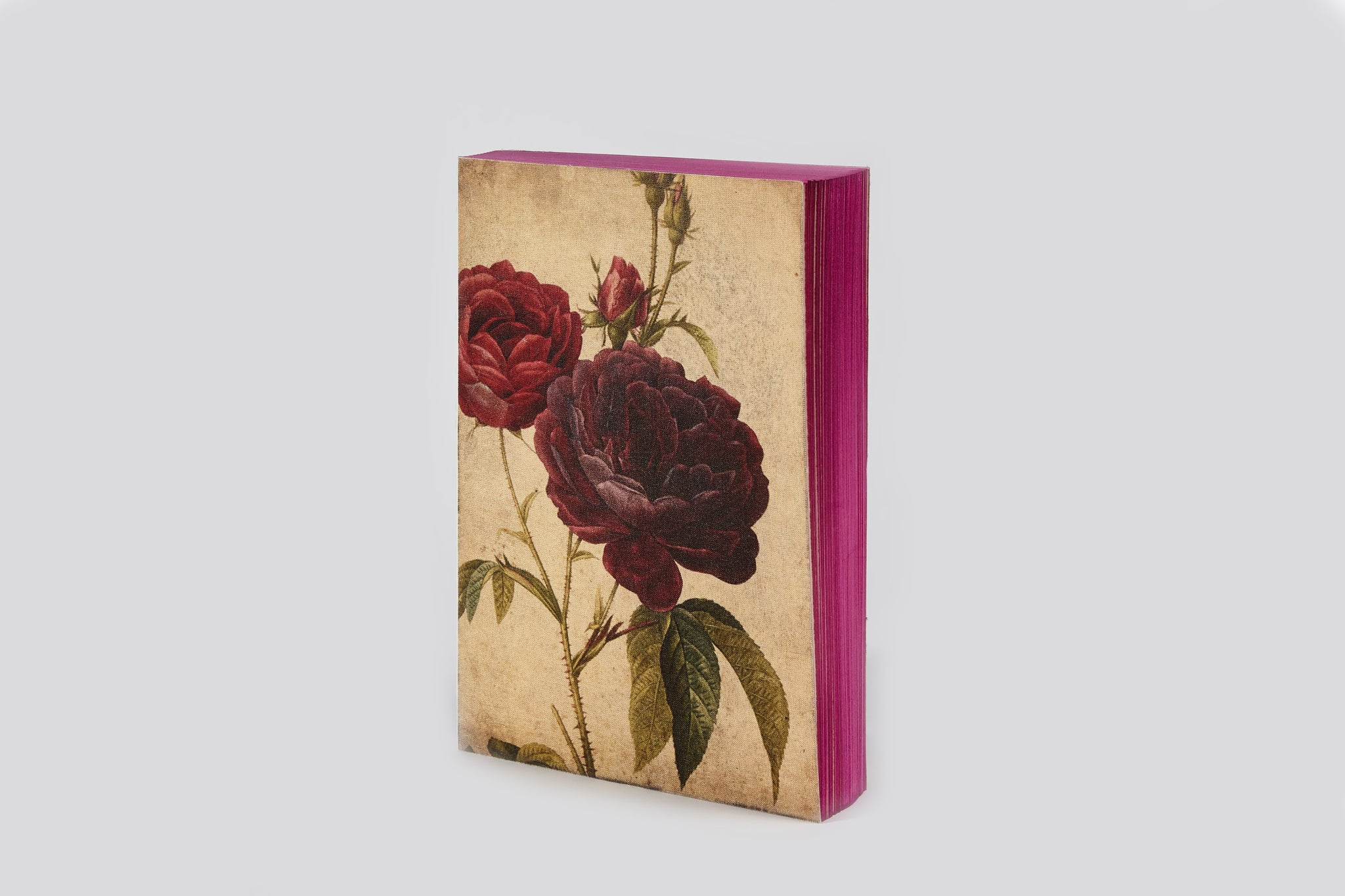 Slow Design Canvas Notebook - Roses