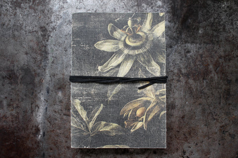 Slow Design Canvas Notebook - Passionflower