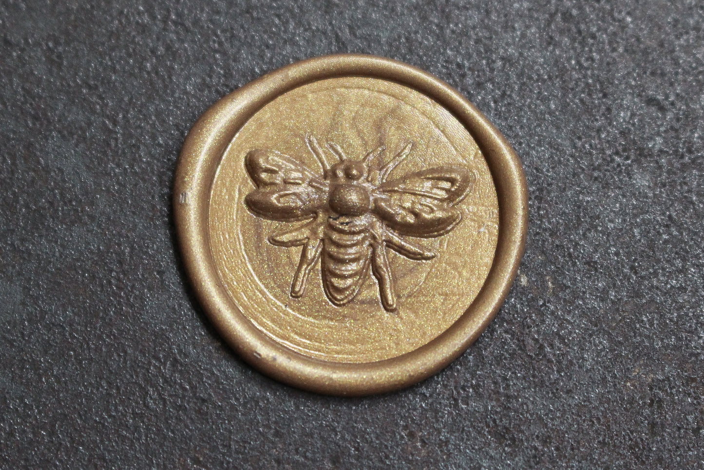 Raleigh Paper Brass Wax Stamp - Honey Bee | Flywheel | Stationery | Tasmania