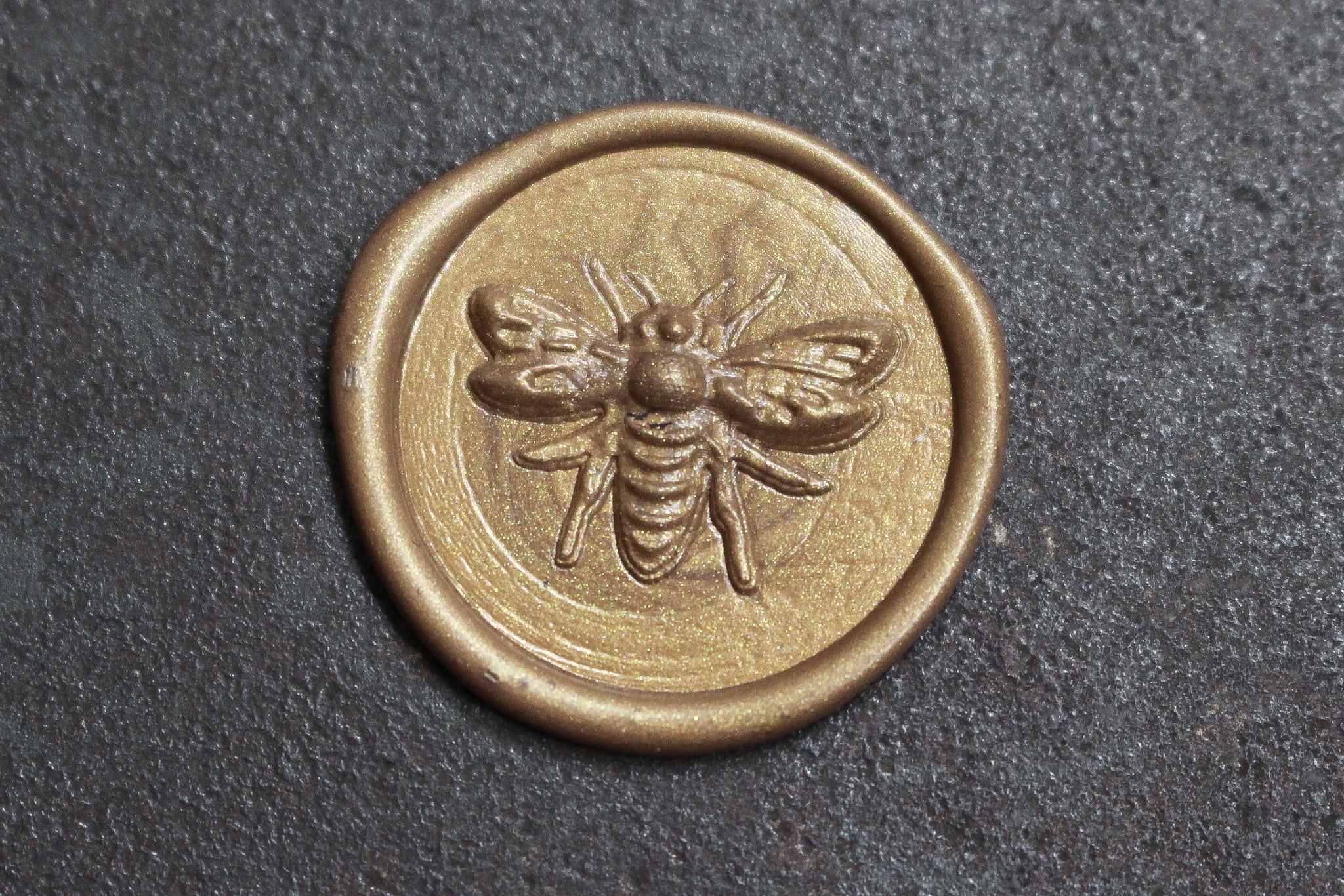 Raleigh Paper Brass Wax Stamp - Honey Bee | Flywheel | Stationery | Tasmania