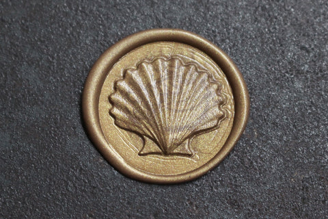 Raleigh Paper Brass Wax Stamp - Seashell