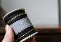 Studio Carta Drittofilo Cotton Ribbon - Black/Gold