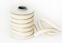 Studio Carta Drittofilo Cotton Ribbon - Natural/Gold